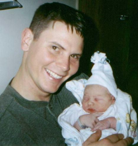 Ken Bateman and his new son Alex